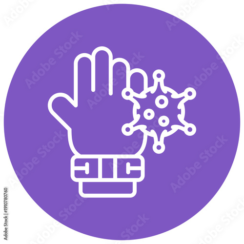Contaminated Hands Vector Icon