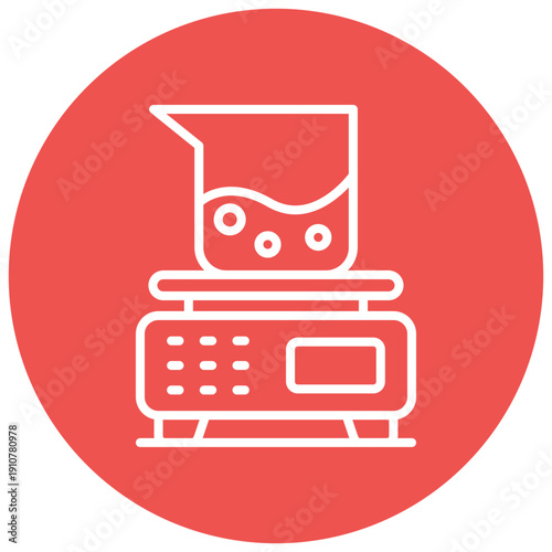 Analytical Balance Vector Icon