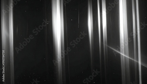 Abstract Grayscale Vertical Light Streaks Overlay Effect