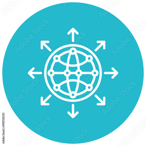Network Expansion Vector Icon