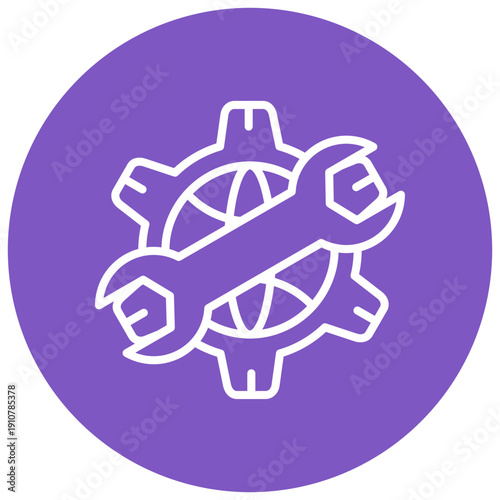 Network Maintenance Vector Icon