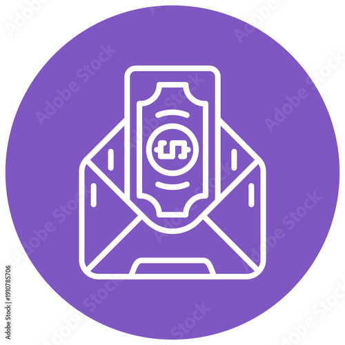 Payoff Envelope Vector Icon