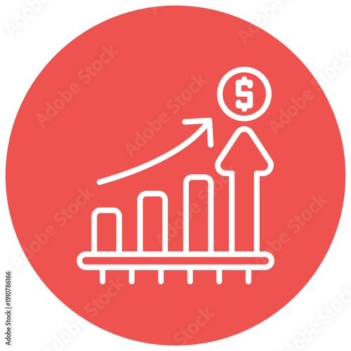 Revenue Growth Vector Icon