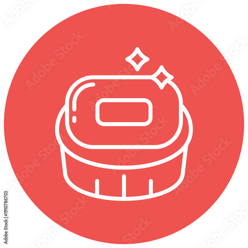 Soap dish Vector Icon