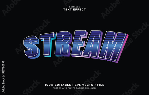 Editable vector text effect with miracle editable vector text