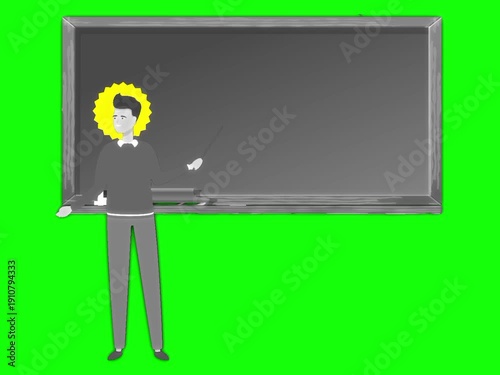 Business people working and communicating. Corporate teamwork concept isolated on green screen background