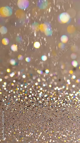 Dreamlike & Ethereal Effects Focusing on the magical, serene, and almost cosmic quality of slowly drifting glitter particles, evoking feelings of wonder, mystery, and enchantment.