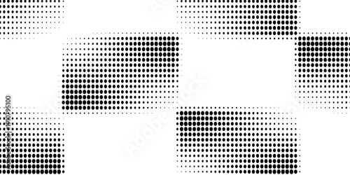 Pixelated bitmap gradient texture. Black and white wavy dither pattern background. Abstract glitchy pattern. 8 bit video game screen wallpaper. Wide pixel art retro illustration. Vector