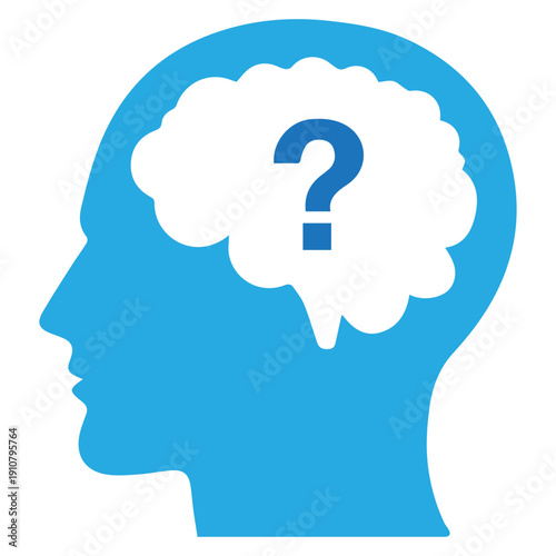Brain with Question Mark