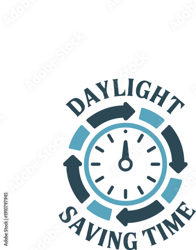 Daylight Saving Time Spring Forward Alarm Clock Illustration