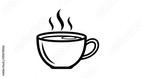 cup of coffee with steam