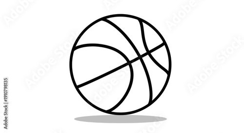 basketball ball isolated on white