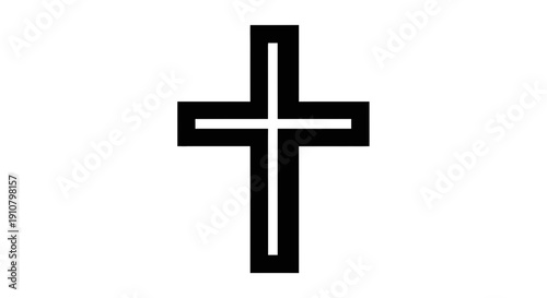 cross on white