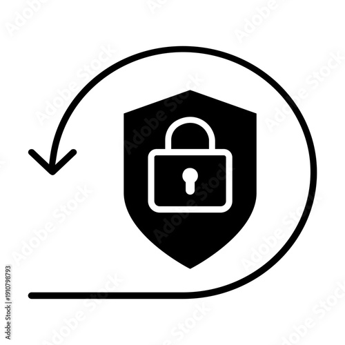Firewall vector icon. Cybersecurity Illustration sign. Computer antivirus symbol. Data protection logo.