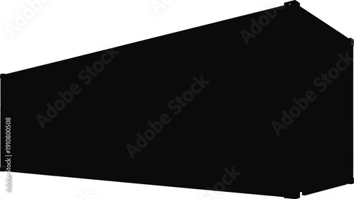 Cargo Container Silhouette – Volume