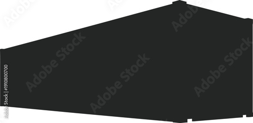 Cargo Container Silhouette – Volume