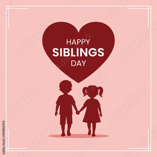 A heartwarming illustration of siblings celebrating their special day with love and affection