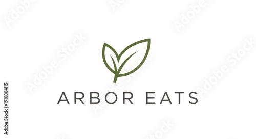 Arbor Eats Logo with Leaf Design.