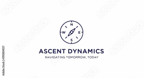 Ascent Dynamics Logo with Compass Design.