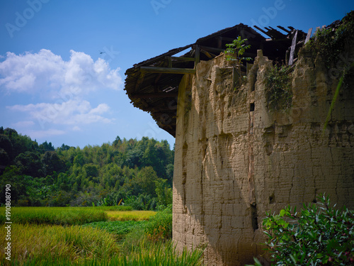 ruins of an old house China