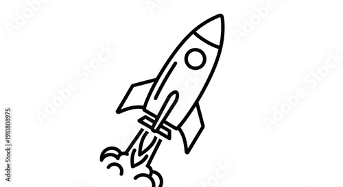space rocket vector illustration