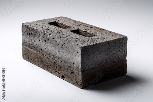Concrete Block on Smooth Background