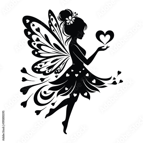 fairy, silhouette