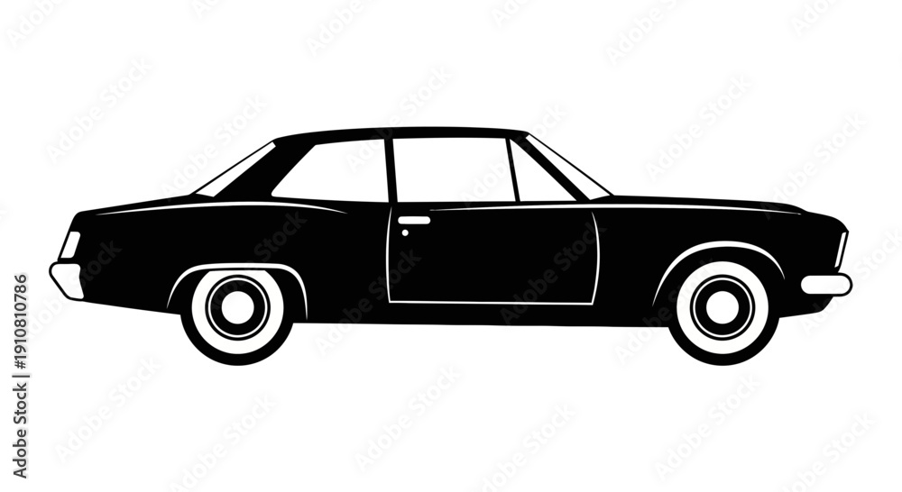 Fototapeta premium vintage black car