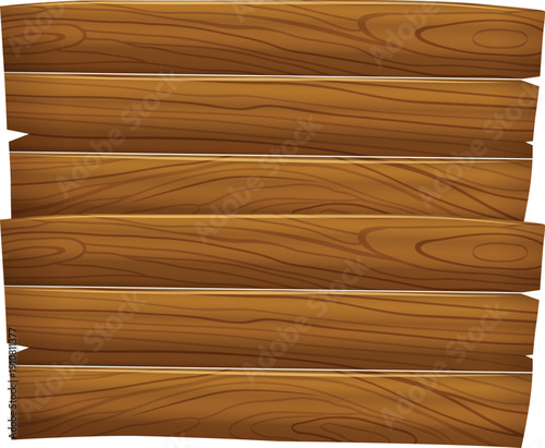 wooden board vector illustration