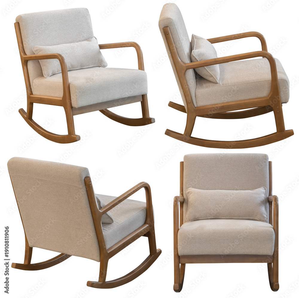 Ταπετσαρία Upholstered armchair isolated, modern living room furniture