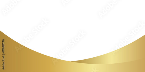 Gold Banner Header Wave. Abstract banner gold web banner waves vector in gold colors. Abstract swoosh texture