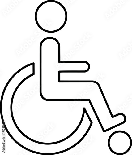 Disabled Person in Wheelchair Playing Football.