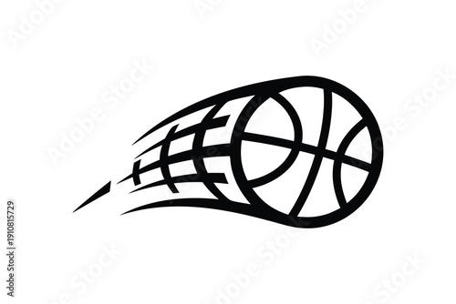 Dynamic Sports Ball Vector Collection – Minimalist Basketball and Soccer Icons with Speed Motion Trails for Team Branding, Logos, and Graphic Design