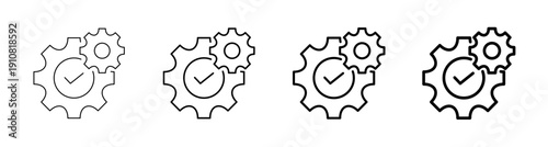 Business Organization and System Management Icon Vector Illustration