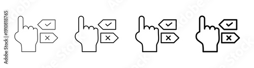 Decision Making and Logical Choice Concept Icon Vector Illustration