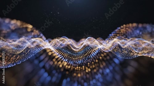 Abstract Particle Wave Background - A Mesmerizing Visual Journey.