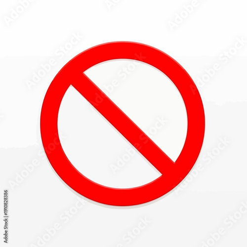 Empty red circular prohibition sign on an isolated white background, indicating general restriction. Free Download Empty red circular prohibition sign on an isolated white background, indicating general restriction. - GFXLoad