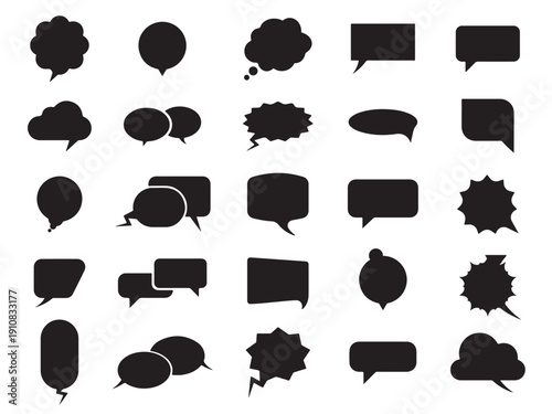 Bubble chat icons and illustration design vector design 