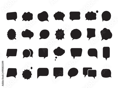 Bubble chat icons and illustration design vector design 