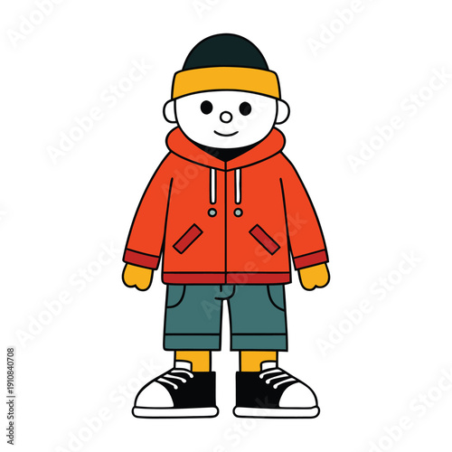 Trendy kids rocking urban style: colorful hoodies, cool sneakers, graphic tees, and playful accessories for city streets full of energy and attitude.
