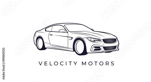 Sports Car Illustration Velocity Motors.