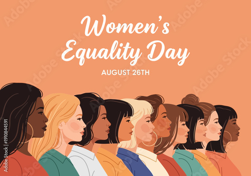 Womens equality day august 26th illustration