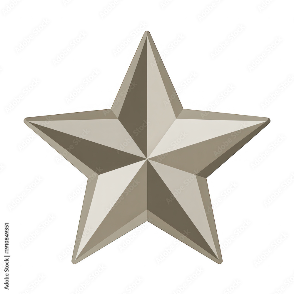 Obraz premium Gray star shape symbol isolated on a transparent background