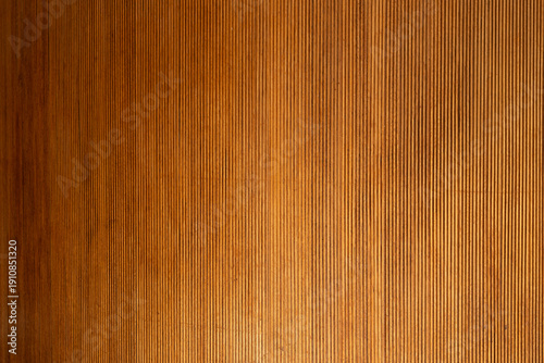 Cuadro en lienzo Wood panel displaying vertical ribbed texture and grain