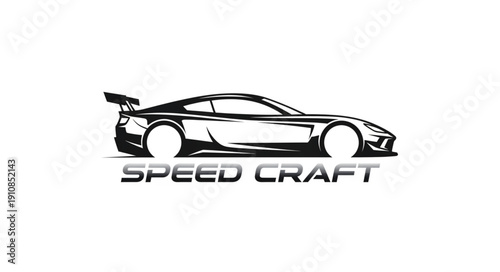 Sports Car Vector Graphic Illustration.