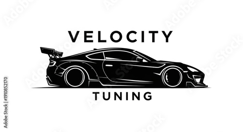 Sports Car Tuning Velocity Illustration.