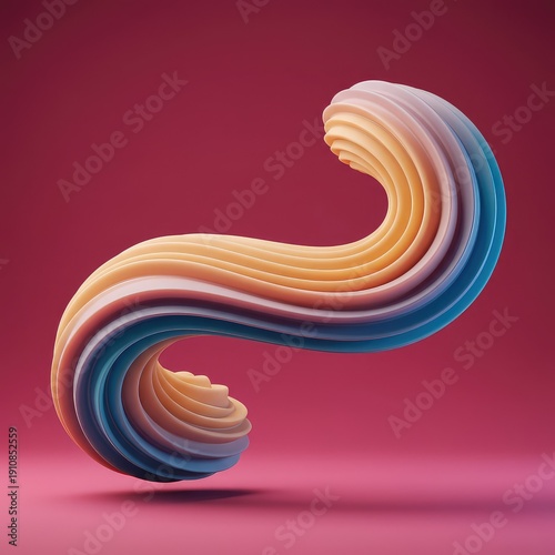 Fluid, abstract pathway forming an infinite loop, symbolizing continuous motion, evolution, and change across endless dimensions ,change ,fluid ,form