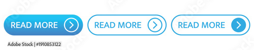 Set of read more buttons. Set of Read More Buttons