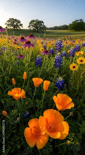 colorful tulips in the garden