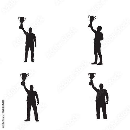 business symbol white man running with his hands